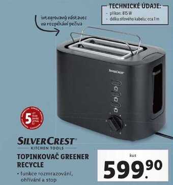 Lidl Topinkovač greener recycle nabídka