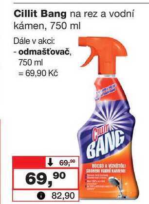 Barvy a laky drogerie Cillit bang na rez a vodní kámen, 750 ml nabídka