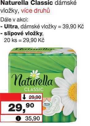 Barvy a laky drogerie Naturella classic dámské vložky, více druhů nabídka