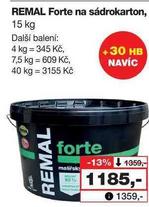 Barvy a laky drogerie Remal forte na sádrokarton, 15 kg nabídka