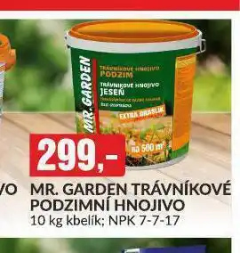 Baumax Mr. garden trávníkové hnojivo podzimní nabídka
