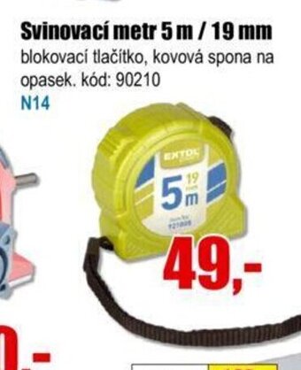 EVA Svinovací metr 5 m / 19 mm nabídka