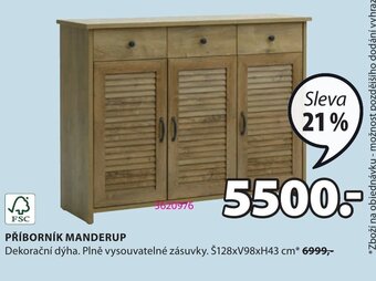 JYSK PŘÍBORNÍK MANDERUP nabídka