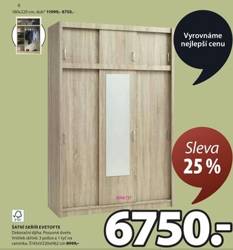 JYSK ŠATNÍ SKŘÍŇ EVETOFTE nabídka