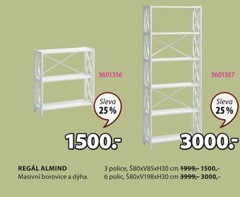 JYSK REGÁL ALMIND nabídka