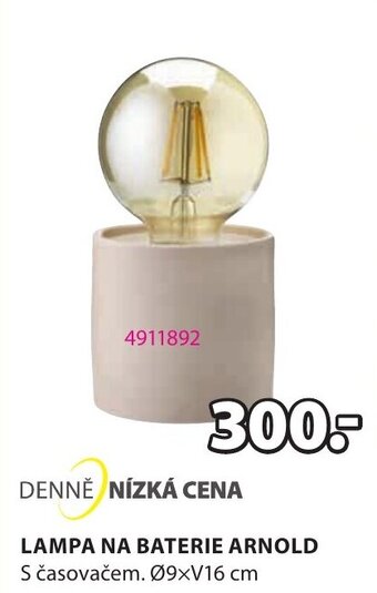 JYSK LAMPA NA BATERIE ARNOLD nabídka