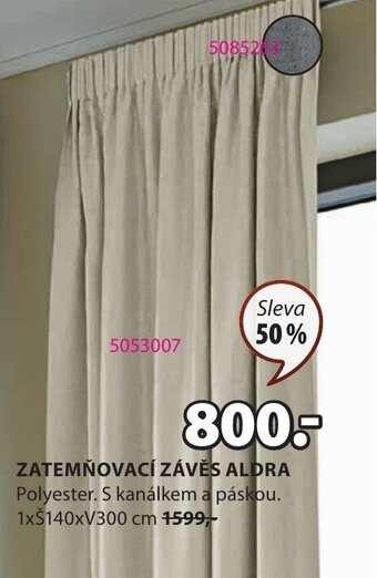 JYSK ZATEMŇOVACÍ ZÁVĚS ALDRA nabídka