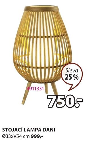 JYSK STOJACÍ LAMPA DANI nabídka