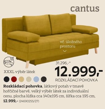 XXXLutz Rozkládací pohovka nabídka
