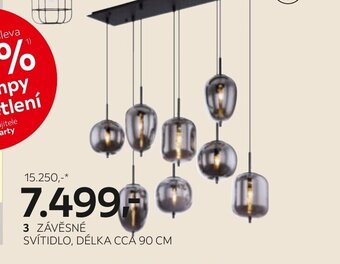 XXXLutz ZÁVĚSNÉ SVÍTIDLO, DÉLKA CCA 90 CM nabídka