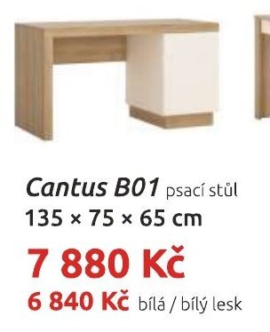 Orfa Nábytek Cantus B01 psací stůl 135 x 75 x 65 cm nabídka