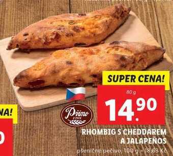 Lidl Rhombig s cheddarem a jalapeños, 80 g nabídka