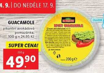 Lidl Guacamole, 200 g nabídka