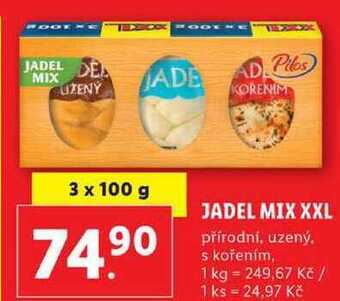 Lidl Jadel mix xxl, 3x 100 g nabídka