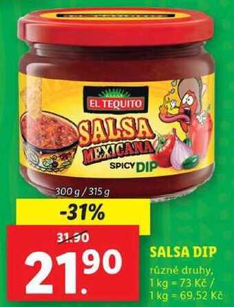 Lidl Salsa dip, 300 g/315 g nabídka