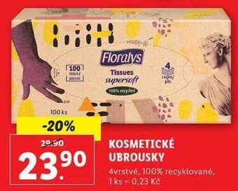 Lidl Kosmetické ubrousky, 100 ks nabídka