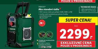 Lidl Aku stavební rádio nabídka