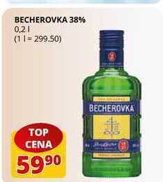 Flop Becherovka 38% 0,2l nabídka