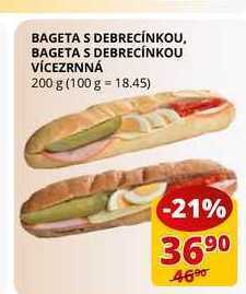 Flop Bageta s debrecínkou vícezrnná 200 g nabídka