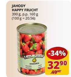 Flop Jahody happy frucht 390 g. p.p. 160 g nabídka
