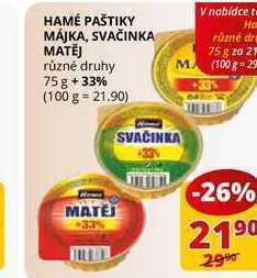 Flop Hamé paštiky májka 75g nabídka