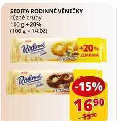 Flop Sedita rodinné věnečky různé druhy 100 g nabídka