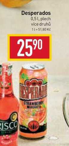 Billa Desperados 0,5 l, plech nabídka
