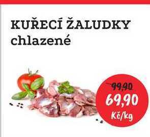 RABBIT řeznictví Kuřecí žaludky chlazené 1kg nabídka