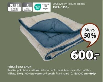 JYSK PŘIKRÝVKA BAGN nabídka