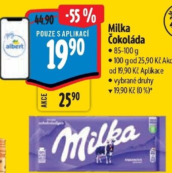 Albert Milka Čokoláda nabídka