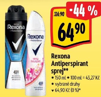 Albert Rexona Antiperspirant sprej nabídka