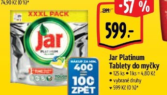 Albert Jar Platinum Tablety do myčky nabídka