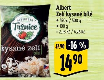 Albert Albert Zelí kysané bílé nabídka