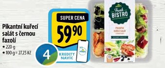 Albert Pikantní kuřecí salát s černou fazolí nabídka