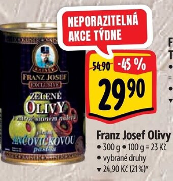 Albert Franz Josef Olivy nabídka