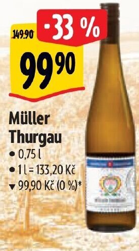 Albert Müller Thurgau nabídka