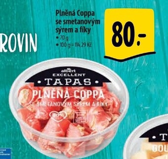 Albert Plněná Coppa se smetanovým sýrem a fíky nabídka
