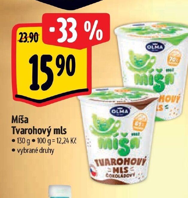 Albert Míša Tvarohový mls nabídka