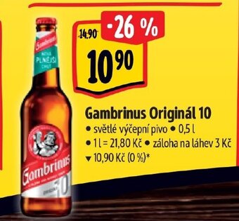 Albert Gambrinus Originál 10 nabídka