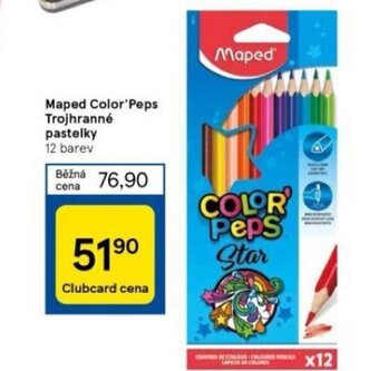Tesco Maped Color'Peps Trojhranné pastelky nabídka