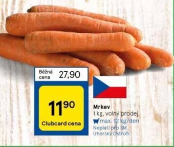 Tesco Mrkev nabídka