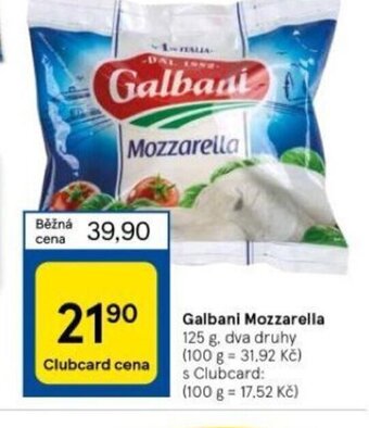 Tesco Galbani Mozzarella nabídka