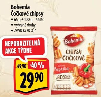 Albert Bohemia Čočkové chipsy nabídka