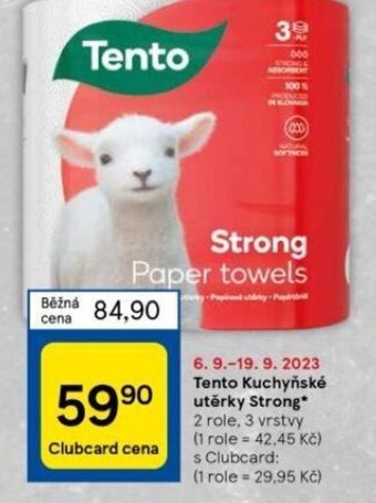 Tesco Tento Kuchyňské utěrky Strong nabídka