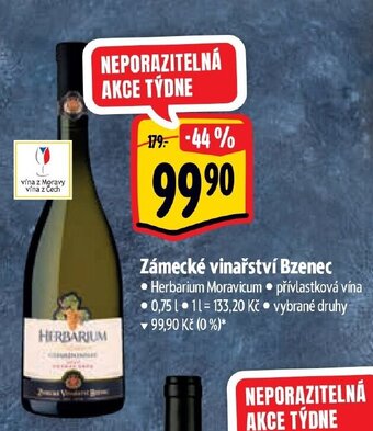 Albert Zámecké vinařství Bzenec nabídka