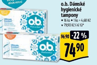 Albert o.b. Dámské hygienické tampony nabídka