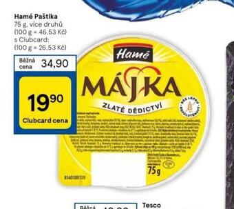 Tesco Hamé paštika nabídka