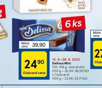 Tesco Delissa mini nabídka