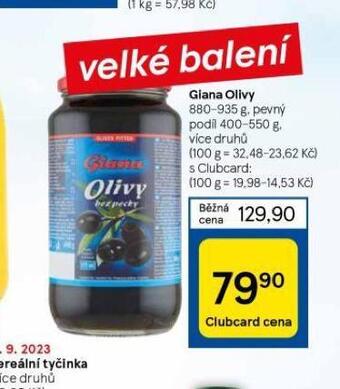 Tesco Giana olivy nabídka