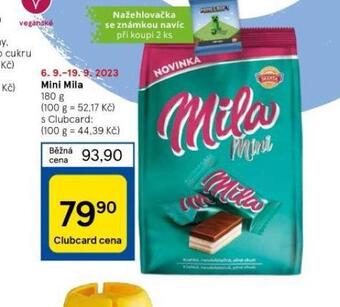 Tesco Mini mila nabídka